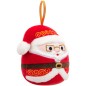 SQUISHMALLOWS Vianočná ozdoba Santa s okuliarmi - Nick, 10 cm