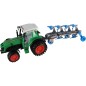 Traktor s vlekom s pluhom