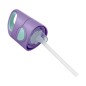 Fľaša na pitie so slamkou 450 ml - lilac pop