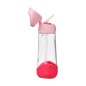 Fľaša na pitie so slamkou 600 ml - flamingo fizz