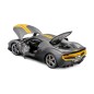 Bburago - RACE+PLAY,  Ferrari 296 GTB ASSETTO FIORANO, sivá metalíza, 1:18
