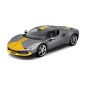 Bburago - RACE+PLAY,  Ferrari 296 GTB ASSETTO FIORANO, sivá metalíza, 1:18