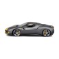Bburago - RACE+PLAY,  Ferrari 296 GTB ASSETTO FIORANO, sivá metalíza, 1:18