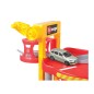 Bburago - STREET FIRE, Parkovacia herná súprava – garáž s dvoma autíčkami, 1:43