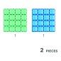 Cleverclixx – Magnetická stavebnica – Big Plates Blue Green – 2 ks