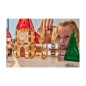 Cleverclixx – Magnetická stavebnica Adventný kalendár Vianočná dedinka – 46 ks