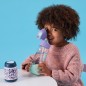 Fľaša na pitie so slamkou 600 ml - lilac pop