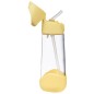 Fľaša na pitie so slamkou 600 ml - lemon twist