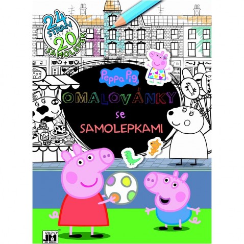 Maľovánky so samolepkami Peppa Pig