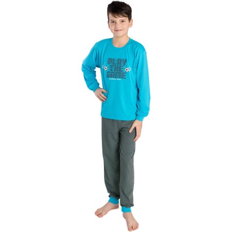 Chlapčenské pyžamo Bettymode FOOTBALL TEAM dlhý rukáv