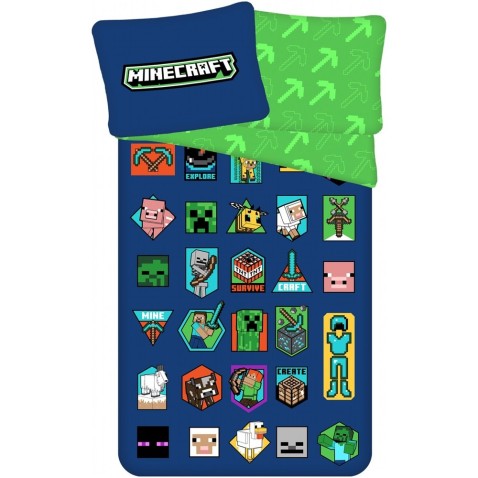 Obliečky pre deti Minecraft Badges