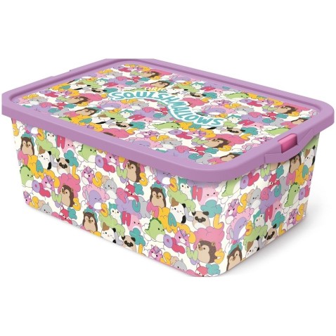 Squishmallows STOR úložný box s vekom - 13 L