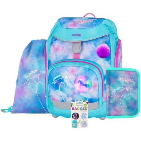 Školská taška OXY Sherpy Unicorn, 4dielny set