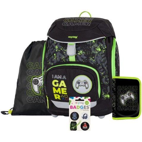 Školský batoh OXY Sherpy Gamer, 4dielny set