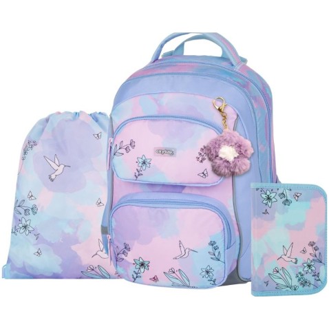 Školská taška OXY JUMPER Kolibrík, 3dielny set