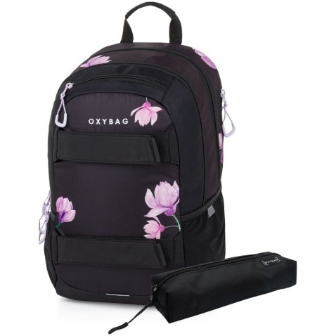 Školský batoh OXY Sport Flowers + etue