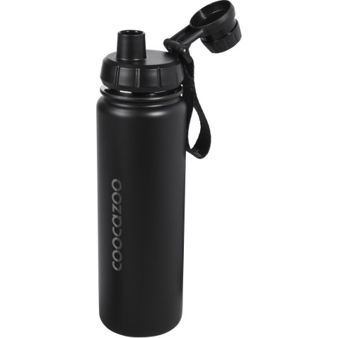 Fľaša na pitie z nehrdzavejúcej ocele coocazoo 0,7 l, Black
