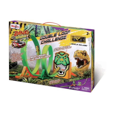 Maisto - Cyber Racers set,  FM100 Dino Adventure Double Loop Challenge