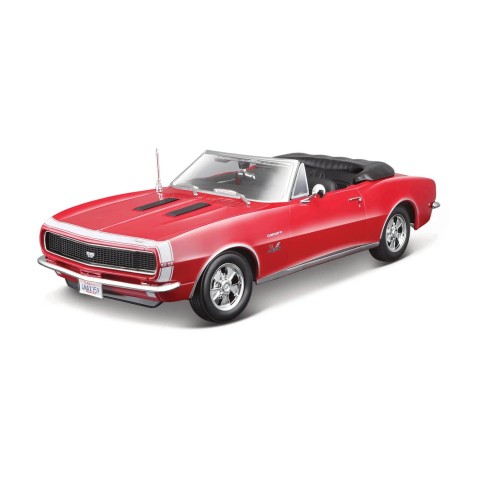 Maisto - 1967 Chevrolet Camaro SS 396 Convertible, červená, 1:18