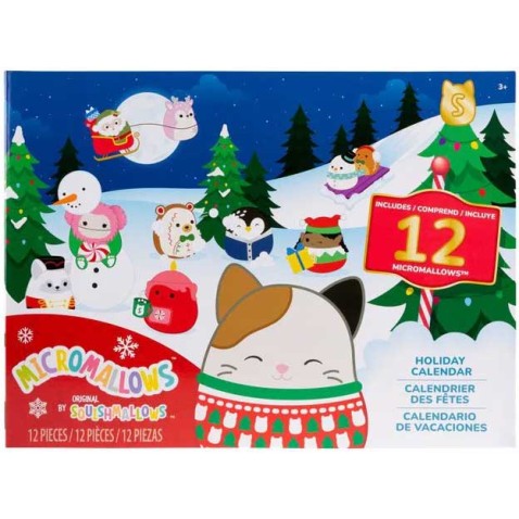 Adventný kalendár SQUISHMALLOWS Micromallows - 12 ks