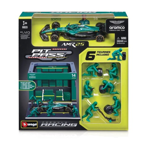 Bburago - Formula Racing F1 - Aston Martin AMR25.2025, 14 Fernando Alonso, 1:43