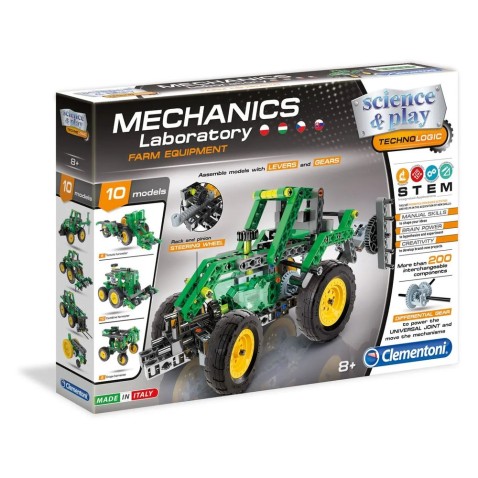 Mechanické laboratórium - Farmársky traktor - 10 modelov - 200 dielikov