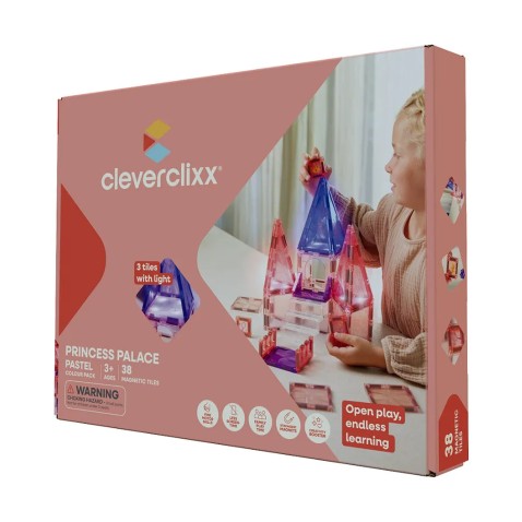 Cleverclixx – Magnetická stavebnica Palác pre princeznú – 38 ks