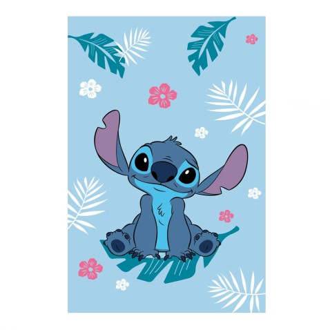 Mikroflanelová deka Stitch blue