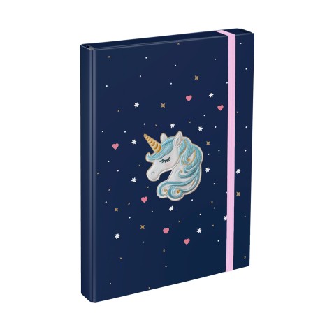 Dosky na zošity A4 BAAGL Unicorn Gold