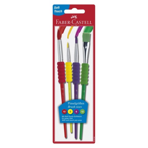 Štetce Faber-Castell Soft touch - 4 ks