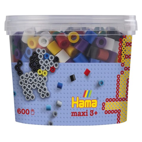 Hama Maxi koráliky v tube mix - 600 ks