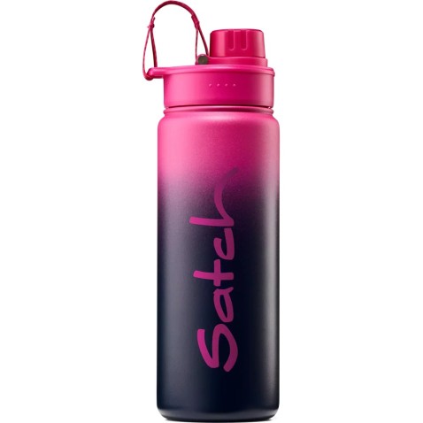 Kovová fľaša Satch, 500 ml – Pink Graffiti 2025