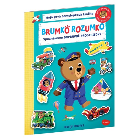 BRUMKO ROZUMKO: SPOZNÁVAME DOPRAVNÉ PROSTRIEDKY – Samolepková knižka