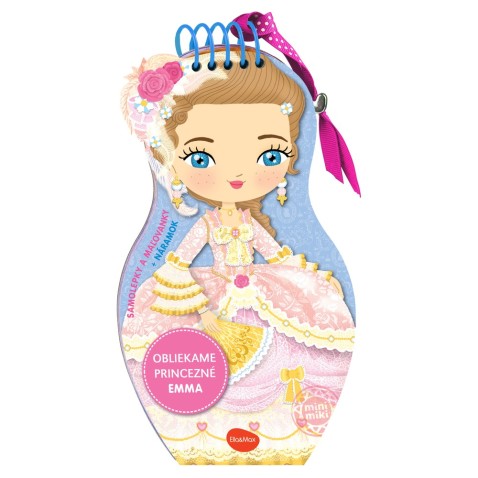 Obliekame bábiky PRINCEZNÁ EMMA – Maľovanky