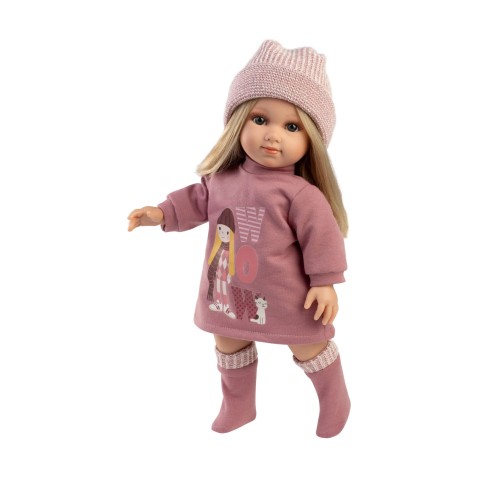 Llorens 53560 ELENA – realistická bábika s mäkkým látkovým telom – 35 cm
