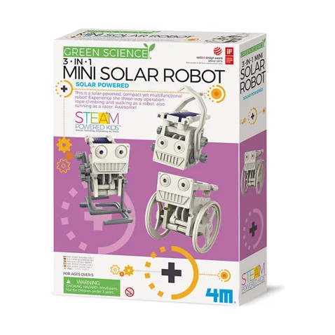 Mini solárny robot 3v1