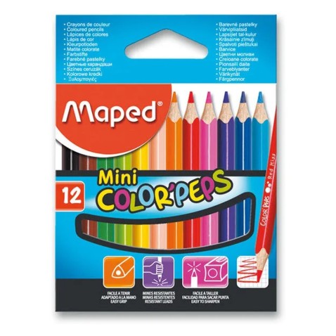 Pastelky Maped Color´s Peps Mini- 12 farieb