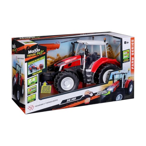 Maisto RC – Traktor Massey Ferguson s radlicou a svetlami, 2,4 GHz