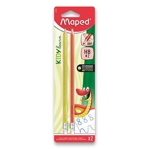 Ceruzka HB trojhranná Maped Kidy learn GRIP - 2ks