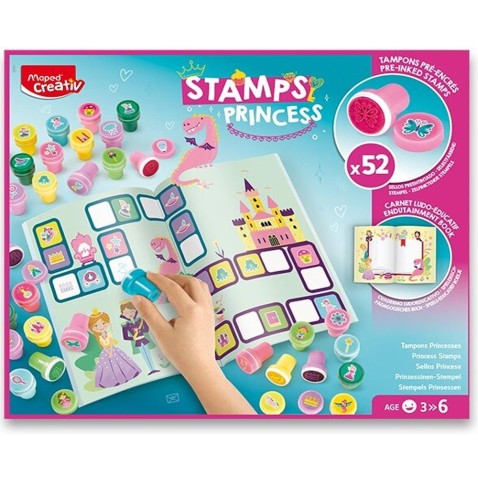 Kreatívna sada Maped Creativ Stamps Princess 52 ks pečiatok