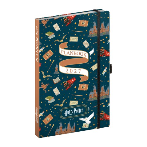 NOTIQUE Planbook diár/zápisník Harry Potter – Rokfortský expres 2027, 13 x 21 cm