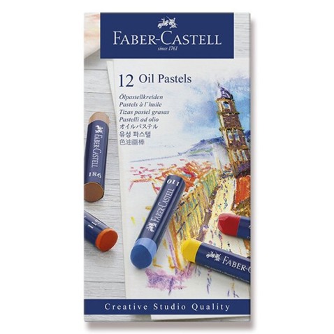 Pastely olejové Faber-Castell 12 farieb