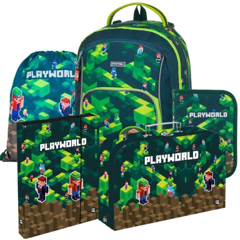 Taška pre prváka OXY GO Playworld 25, 5dielny set