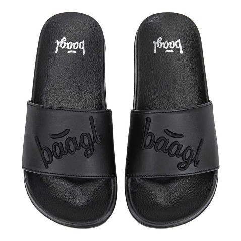 Šľapky BAAGL Logo Black veľ. 34