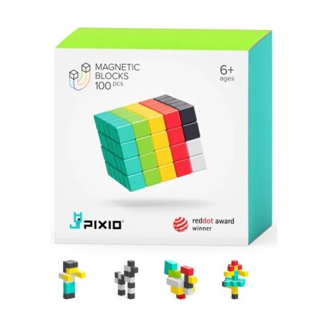 PIXIO magnetická stavebnica – 100 ks