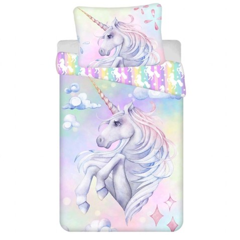 Detské obliečky Unicorn Pastel Rainbow