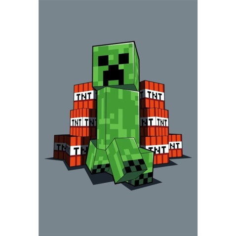 Fleesová deka Minecraft TNT