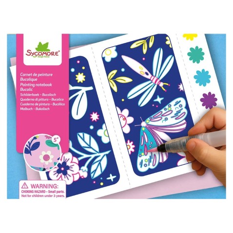Pockets – maľovanie vodou – vidiecka idyla