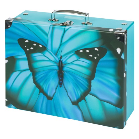 Skladací školský kufrík s kovaním Baagl Butterfly