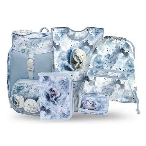 Školský batoh BAAGL Airy Polar – 5-dielny set